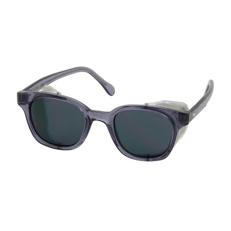 Pip Full Frame Safety Glasses with Smoke Frame, Gray Lens and Anti-Scratch Coating 249-5907-401